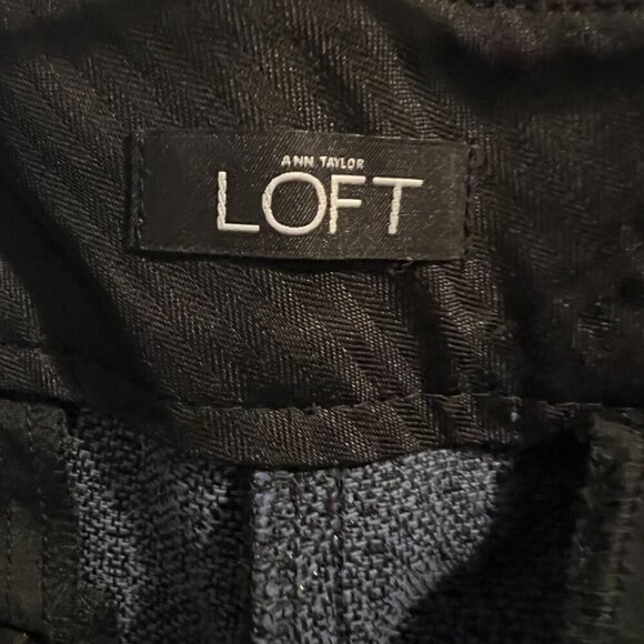 NWT Ann Taylor LOFT Shiny Gold Brocade Jacquard Marisa Ankle Pants, Size 8 - Picture 13 of 16